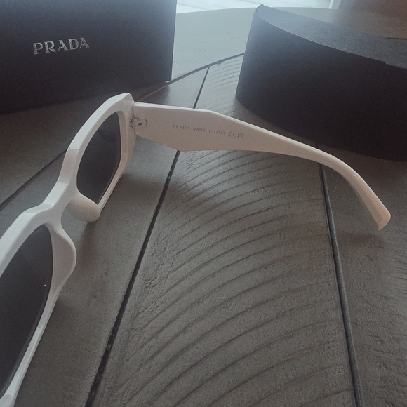 Prada White Sunglasses - Picture 3 of 6